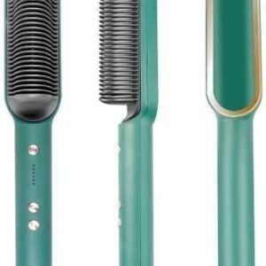 HQT-909B Hair Straightener Comb Brush Hair Straightening Iron Built with Fast Heating & 5 Temp Settings & Anti-Scald Perfect for Home Hair Styler (Assorted Color 15)