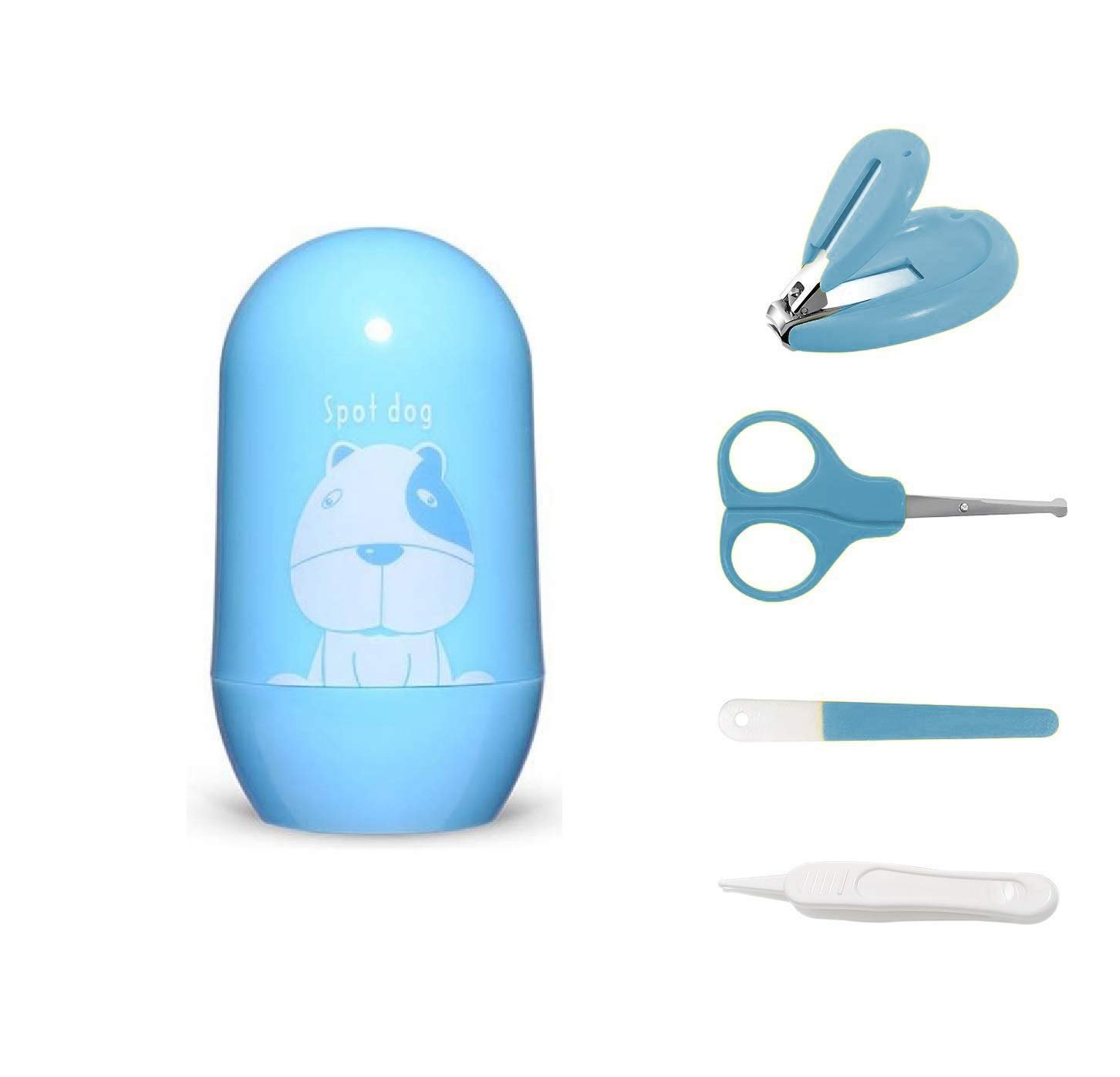 Baby Infant and Toddler Grooming Kit with Scissors (BLUEDOG) - Image 2