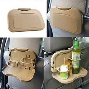 Car back seat food tray (Beige)