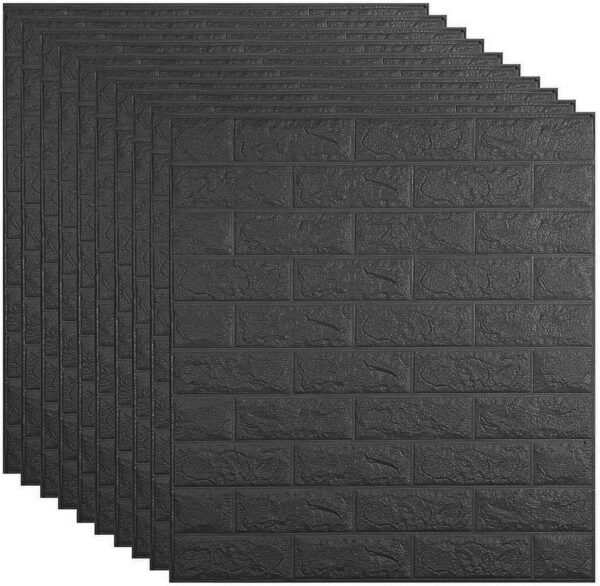 Brick Wallpaper ( Black ) - Image 3