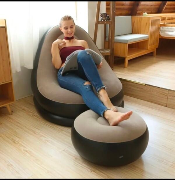 Air Sofa Foot Stool With Free Pump - Image 5